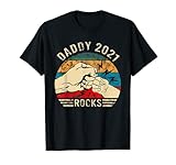 Herren Future Dad 2021 Dad and Child Bump Fist Geschenk T-S