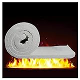 CKMYSSS Feuerfeste Baumwolldecke Keramikfaser Decke Wärmedämmdecke Brandschutz Notfall Rettungsdecke 20mm Outdoor Keramikfaser Wärmedämmdecke(Size:61x150cm)