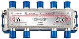 Schwaiger VTF8848241 High-End-Verteiler 8-Fach für BK- und GA-Anlagen (110 dB)