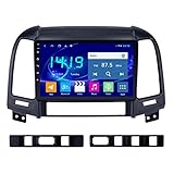 ZLYCZW 4G + 64G Android 10 Auto GPS Navigation für Santa FE 2005-2012, Auto Multimedia Player Sat NAV FM AM Empfänger, DSP Einbaubildschirm + Carplay, 8 Kerne 3/4G + WiF