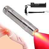 Rotlichtlampe Gerät, Tragbare LED Rotlicht Handlampe Deep Muscle Relax Gerät Maschine Schmerzlinderung für Nacken Schulter Kniegelenk für Z