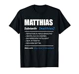 Herren Matthias Vorname Name Rufname Geschenk T-S