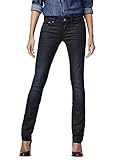 G-STAR RAW Damen Jeans Attacc Mid Waist Straight, Blau (Dk Aged 5245-89), 26W / 32L