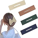 4 Stück Haarknotenmacher, Deft Bun for Hair, Hair bun Maker, Französische Twist-Frisur Donut, Geschickt Haarknoten Maker (Beige, khaki, grün, marineblau)