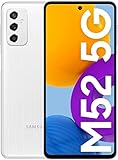 Samsung Galaxy M52 5G Handy SIM Free Android Smartphone 6GB RAM 128GB Speicher Weiß