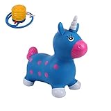 YUEBAOBEI Unicorn Pferd Hopper, Bouncy aufblasbare Tier Aufsitz-Spielzeug, für Kinder, Jungen, und Mädchen, Kleinkinder (Pumpe im Lieferumfang enthalten)
