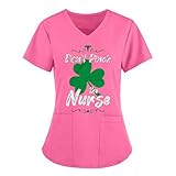 St. Patrick's Day Damen Sweatshirt Bluse Sweatshirt Clover Kreativen Frauen Baumwoll Lucky Trendige Oberteil Oberteile T Shirts Freizeit Print Shamrock Sport Locker Sexy Mode Tee Shirt Unisex
