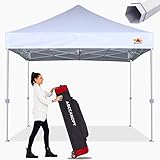 ABCCANOPY Pavillon 2.5x2.5M WASSERDICHT Flatpavillon Pop-up Gartenzelt Festzelt,Weiß