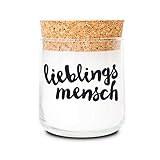 Feel Good Candle | Duftkerze im Glas | Windlicht | Kerze als Geschenk und zur Dekoration (Vanille, Lieblingsmensch)