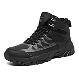 Ulogu Wanderschuhe Herren Damen Wasserdicht Trekkingschuhe Leicht Atmungsaktiv Wanderstiefel, Schwarz, 39