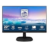 Philips 223V7QHAB/00 54,6 cm (21,5 Zoll) Monitor (VGA, HDMI, 5 ms Reaktionszeit, 1920 x 1080, 60 Hz) schw