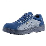 fayengan Sicherheitsschuhe Herren Arbeitsschuhe Damen Leicht Atmungsaktiv Sportlich Schutzschuhe Stahlkappe Sneaker (Color : Blue, Size : 39 EU)