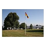 Fahnen Kössinger Deutschland Flagge im Querformat, Hissflagge ohne Wappen in schwarz-rot-gold mit 150 x 90 cm (1,35 m²) mit Metallösen (200)