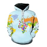 Pullover Herren 3D Druck Lässig Einzigartiges Kreatives Muster Herren Hoodie Frühling Herbst Täglich Freizeitkleidung Lockeres Bequemes Herren Sweatshirt QF-13 S