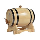 catch-L Weinfass Vintage Eichenfass für Wein Bier Spirituosen Lagerung mit Zapfhahn(Size:30L)