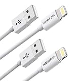 HAKUSHA iPhone Ladekabel [2Pack 2M] Lightning Kabel Nylon Schnellladung iPhone Kabel für iPhone 12, 12 Mini, 12 Pro Max, 11, 11 Pro, XS, XS Max, XR, X, 8 Plus, 7, 6s, 6s Plus, 6, 6