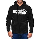 Kapuzenpullover mit Logo und Aufdruck „After The Burial“, für Herren, klassischer Reißverschluss, langärmelig, Sweatshirts aus Fleece, mehrfarbig, XXXL