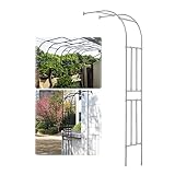 DIYHDI-Y Rosenbogen Halbbogen Metall | Gartenbogen Für Kletterpflanzen | 90 120 150 180 220cm GardenArch Wetterfest Gartenbogen Rankhilfe Spalier, Outdoor Rankhilfe Für Kletterpflanzen R