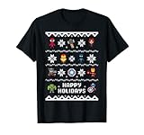 Marvel Avengers Christmas Sweater Happy Holidays T-S