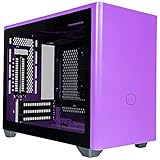 Cooler Master MasterBox NR200P Mini-ITX-PC-Gehäuse – Seitenteil aus gehärtetem Glas, hervorragende Kühloptionen, vertikales GPU-Display, werkzeuglose 360-Grad-Zugänglichkeit – Nightshade Purp