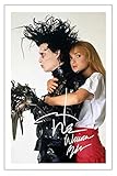 Tiancheng Art Leinwand Poster Bilder Edward mit den Scherenhänden Johnny Depp Winona Ryder signierter Kunst-Poster-Druck 60x90