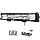 20 Zoll LED Arbeitsscheinwerfer 540W LED Light Bar Auto Scheinwerfer 12V-24V Zusatzscheinwerfer Offroad Flutlicht Spotlight Wasserdicht IP67 für SUV, Truck, Traktor oder schweres G