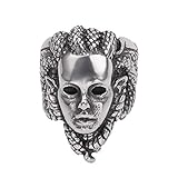 Aisoway Retro-Schlange-Ring Retro Punk griechische Mythologie Medusa Rock-Ring-Größe 12