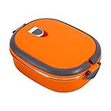 Brotdose Box mit Thermo-Mittagessen Bento Wärmedämmung Edelstahl 1 - 3 Schichten von Containern Auslaufsichere Lebensmittel für Kinder Erwachsene, Halten Warme Essen für Schule, Büro oder Picknick