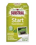 Substral Start-Rasen Dünger für die Rasenneuanlage durch Aussaat & Rollrasen, mit 100 Tage Langzeitwirkung, 100m², 2 kg