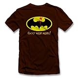 Ozzy Woz Here Batman T-Shirt braun-Brown 2XL