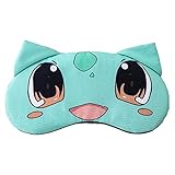 FengFZ Nette Pikachu-Plüsch-Cartoon-Anime-Schlafmaske for Augen, wesentlich for Schlafhilfe und Abhilfemaßnahme, um zu schlafen, um Besser zu schlafen (Size : Green)