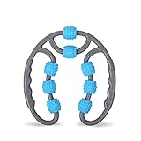QASUF Yoga schwimmende Muskulatur-Massage-Walze Geeignet für Arme, Beine, Hals, Muskelgewebe, Fitness Yoga Pilates-Kreis-Übung 8 Runde Schaumwalzen Yoga Pilates Fitness-Zubehör (60 cm) (Color : Blue)