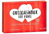 NEU: Gutscheinbox für Paare I 50 Gutschein-Lose für Paare I Das Paar-Geschenk für 50 Verwöhnmomente & viel Liebe I Geschenkidee zum Geburtstag & Jahrestag für Mann, Frau, Freund und F