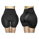 DDXY-Frauen Gepolsterte Butt Lifter Shapewear,Hip Enhancer Panty mit Pad, Control Underwear Shaping Knickers,High Waist Black,L