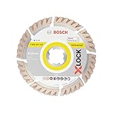 Diamant Trennscheibe Standard for Universal (X-LOCK, Scheibe Ø 125 mm, Bohrung Ø 22,23 mm, Dicke 2 mm, Zubehör Winkelschleifer)