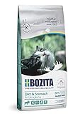 BOZITA Diet & Stomach Getreidefrei mit Elch - Trockenfutter für wenig aktive und übergewichtige erwachsene Katzen, 2 kg