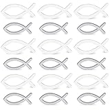 120Pcs Fische Streudeko Kommunion Deko,Fische Deko Tischdeko Taufe Junge Mädchen,Deko Konfirmation Holz Fische Streuartikel, Kommunionsdeko Konfirmation Erstkommunion Deko,Holz Fisch Deko,Deko T