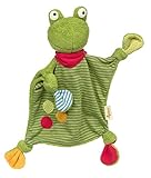 SIGIKID 39496 Schnuffeltuch Frosch Green Mädchen und Jungen Babyspielzeug empfohlen ab Geburt grü