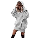 TWIFER Winter Einfarbig Kleidung Hoodies Pullover Mantel Damen Kapuzenpullover Sw