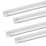 maidodo 4x Led Feuchtraumleuchte Slim Neutralweiss LED Röhre 120cm 40W Leuchte Leuchtstoffröhre flach 120CM Werkstattleuchte Röhre für Garage Lager Keller Küche Werkstatt Büroleuchte L