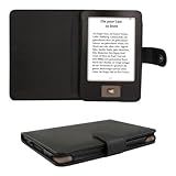 kwmobile Flip Hülle Case kompatibel mit Tolino Shine - eReader Tasche Schutzhülle Cover Schw