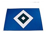 HSV Hissfahne/ Hissflagge 'Raute' 120 cm x 180 cm (Fahne) Hamburger SV (2 Ösen)