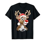 Rudolph The Red Nosed Reindeer Rudolf Das Rote Nase Rentier T-S