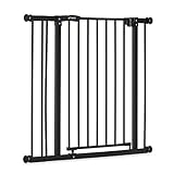 Hauck Türschutzgitter / Treppenschutzgitter für Kinder Close N Stop Safety Gate inkl. 9 cm Verlängerung / ohne Bohren / 84 - 89 cm breit / Metall Gitter / schw