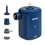 Elektrische pumpe, SCCES Mini Elektrische luftpumpe, Wiederaufladbare Elektrische pump, Inflator und Kompressor 2 in 1, 4 Luftdüse für Schlauchboot Luftmatratze Kinderpool, USB Auto luftpumpe, 3000mAH