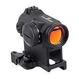 FOCUHUNTER Taktisch Reflex Red Dot Visier 11 Helligkeit Airsoft 2 MOA Sichtweite mit 20mm Schienenmontage zum Jagen und Schieß