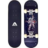 Apollo Kinder Skateboard, kleines Komplett Board mit ABEC 3 Kugellagern und Aluminium Achsen - Holzboard - Coole Designs für Kinder und Jugendliche - Cruiser Boards für Mädchen und Jung