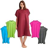 Fit-Flip Umziehhilfe Strand, Surf Poncho, Handtuch Robe, Bade Poncho, Badeponcho, Surf Poncho Damen – Größe M, w