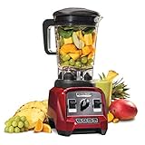 Hamilton Beach 1.8 L Professional Blender, 1400-Watt-Motor, 4 Voreinstellungen: Suppe, Smoothie, Eiszerkleinern & Juice; bruchsicherer, BPA-freier Mixbehälter, bewahrt Nährstoffe, Rot (58912-CE)