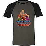 Masters of the Universe Herren T-Shirt He-Man Orko Battle-Cat Baumwolle grau schwarz - S